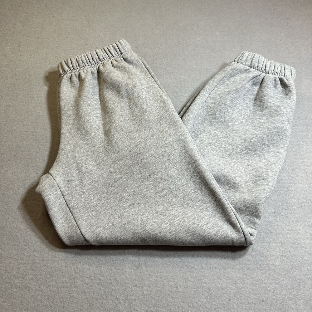 Edikted Gray Fleece‎ Jogger Womens Medium Sweatpants Elastic Waist Cuffed Casual